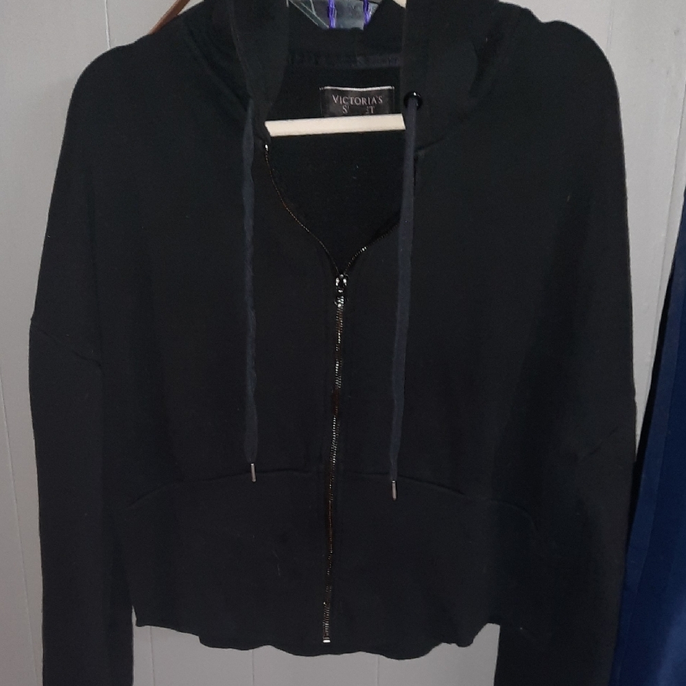 Victoria's Secret Full Zip Cropped Hoodie